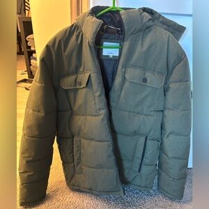 Jack & Jones Dark Green Puffer Jacket size XXL FITS XL